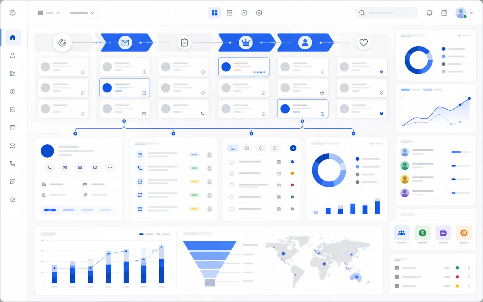 CRM customer journey and content structure