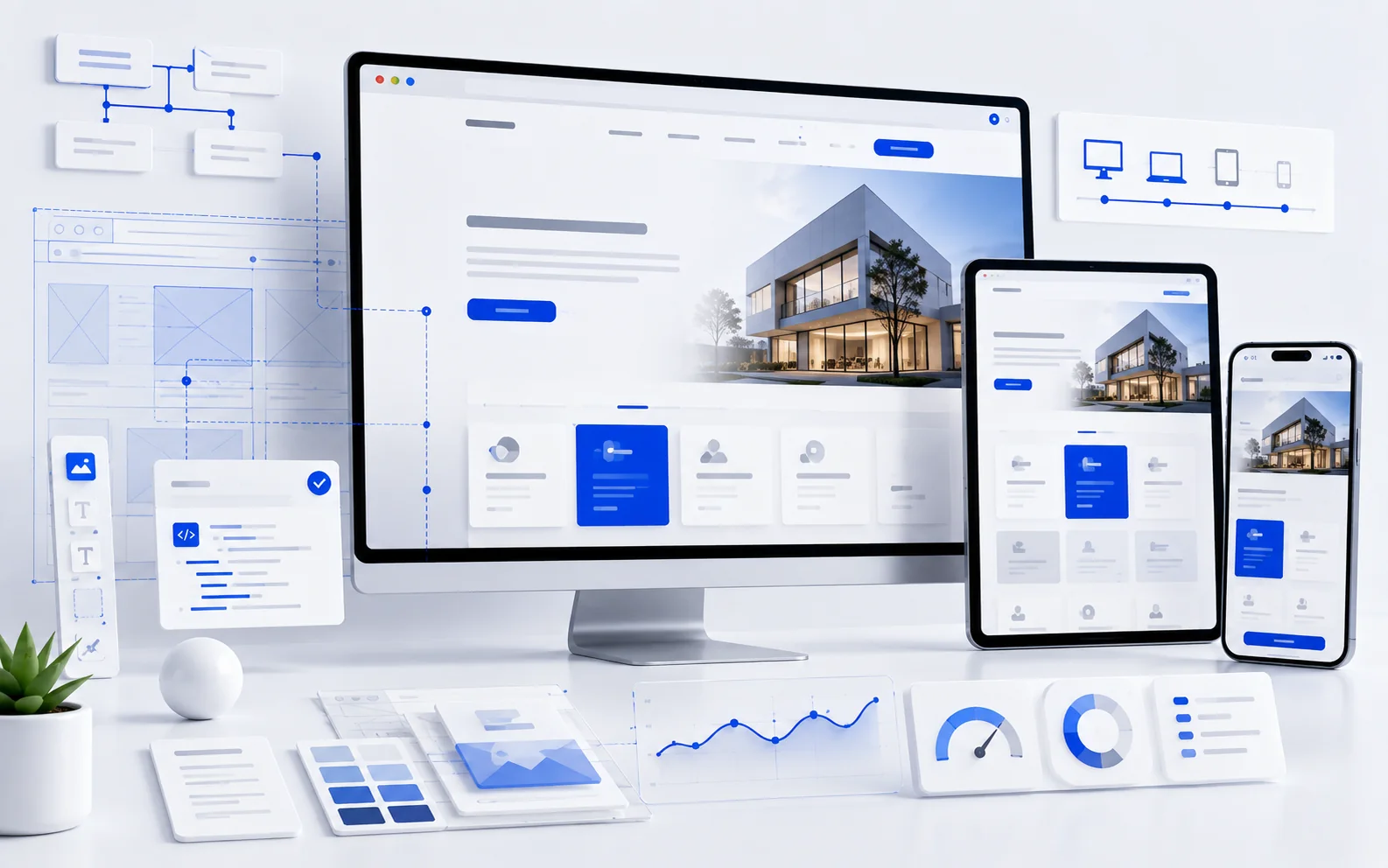 Website Development interface showcase
